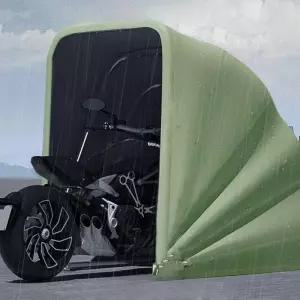 오토바이 접이식 차고 천막 스쿠터 자외선 휴대용 보관소