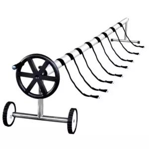 수영장 풀빌라 거치대 방수포 정리 2-2.7m 롤 펜션 이동식 덮개 야외 풀장 와인더 롤러