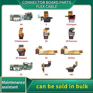 충전 포트 커넥터 보드 부품 플렉스 케이블 소니호환 Xperia XA X M5 M4 E5 Z3 Z4 Z5 컴팩트 프리미엄 플러