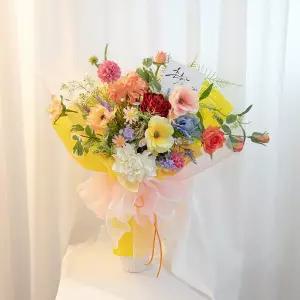 아트박스/플라워트리 장미 조화 꽃다발 샤를 47cm 기념일 생일 꽃 선물