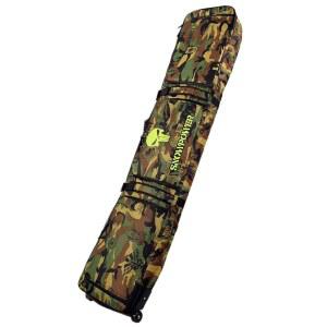 여행에 딱 맞는 바퀴 달린 대형 멀티칸 스키 부츠와 헬멧 가방이 있는 유니스트렝 풀 패딩 스노보드 가방