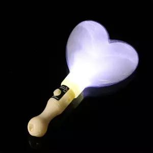 메가디자인 LED 하트 야광봉 실버 야광 LED 봉