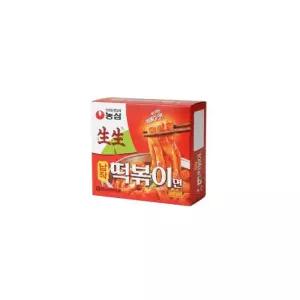 농심 생생 납작 떡볶이면 258g x 5개