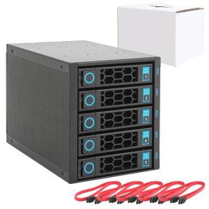랙초이스 내장 하드 드라이브 인클로저 5x2.5 u201D / 3.5 SATA SAS 백플레인 6Gbps HDD 핫스왑 3x 외장 5.25