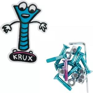 크럭스 스케이트보드 하드웨어 크롬 앨런 블루/핑크 1인치 마운팅 너트 및 볼트