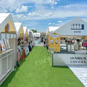 간이 차양막 야외 캐노피 대형 조립식 3x3m 천막 그늘막 차고지 창고 주차 와인 방수