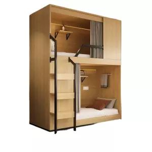 원목 프레임 커튼 이층침대 인테리어 고정 감성 커튼봉 우드 침대 이층 사다리 기숙사 계단 분리형