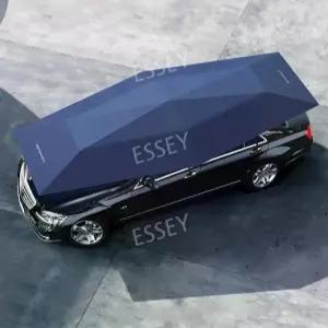 차량우산 차단 자동 가리개 파라솔 햇빛 차량용 리모컨 차량 차양막 그늘막 무선 가림막 실버