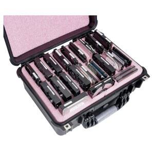 케이스 클럽 정전기방지 데이터 안전 대형 HDD SSD 내장 드라이브 스토리지 케이스. 하드쉘 방수 밀폐 잠금식 케이스로 손상을 보호하고 방지합니다