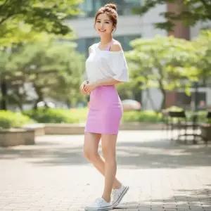 [라일리여성의류] Rly 닐로제 슬리브리스 미니 원피스 SD-260210