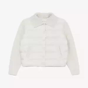 라코스테 LACOSTE 25FW 여성 니트패치 경량다운 BF354E-55N XFJ크림