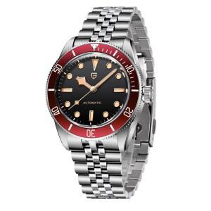 [미국배송] 하이친 파가니 디자인 BB58 럭셔리 남성용 기계식 시계 NH35 무브먼트 스테인리스 스틸 100M 방수 야광 자동