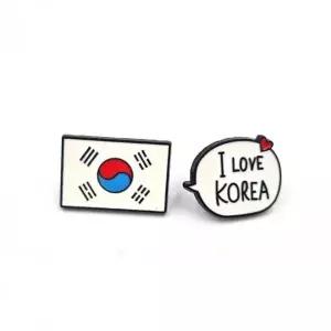 국기 배지 군용 군인 장식 뱃지 태극기 메달 배지