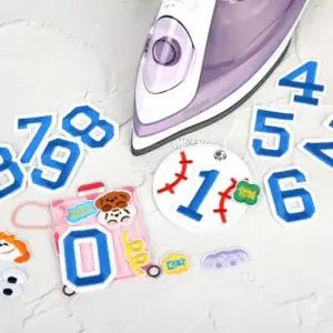 자수패치 숫자 와펜 열붙임 패치 옷에붙이는스티커 와펜패치 숫자와펜 열접착와펜