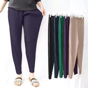 플리츠 여름 몸빼바지 항아리 조거 배기핏 주름 와이드 홈웨어 밴딩팬츠 