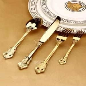 카페 3종 포크 세트 나이프 양식기 엔틱커트러리 디너 스푼