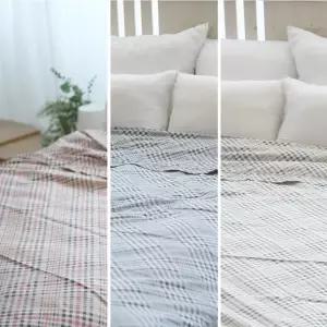 더블이불커버 국내제작 패턴 사계절이불 체크 순면 이불커버싱글 사계절