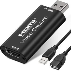 스트리밍 게임 회의 교육 라이브 방송을 위한 AMZHRLY 4K HDMI-USB 2.0 비디오 캡처 카드 1080P 캠 링크 어댑터 화면 기록 장치