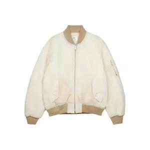 스투시 왁스드 빌트 봄버 자켓 크림 115803-1228