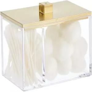 면봉 라운드 볼 메이크업 스펀지 목욕 소금용 모던 스퀘어 욕실 배니티 조리대 수납 정리함 캐니스터 병