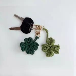 마크라메 네잎클로버 키링 열쇠고리 만들기 DIY 키트 Gfy8+8vnQ