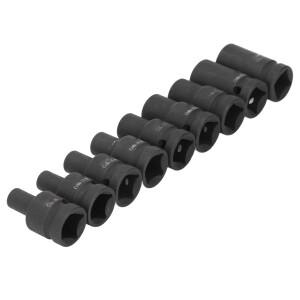 9피스 탭 소켓 Cr 몰리브덴강 1/2인치 드라이브 사각 세트 (전기/공압 핸드 렌치 세트용)