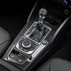 자동차 스타일링 탄소 섬유 스티커 아우디 호환 A3 8V S3 2014-2019 콘솔 기어 시프트 프레임 장식  스트립