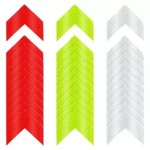 아베요 30개 경고 반사 스티커 - 차량 자전거 오토바이 의류용 3가지 색상 안전 방수 테이프 (화살)