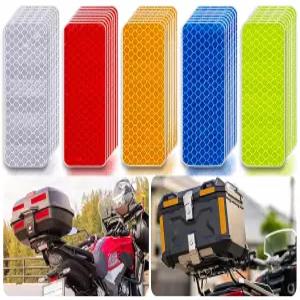 하이콜 반사 테이프 50PCS 야외 방수 차량용 안전 경고 스티커 자전거 오토바이 헬멧 우편함 가방 반사경에