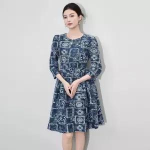 원피스 스커트 여성 봄 럭셔리 고퀄리티 자수 접시 꽃 끈 슬림핏 A라인 원픽1