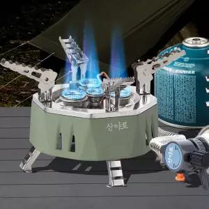 루스타 가스버너 가스버너업소용 부 그리들캠핑용등산소형 고화력등산용 해바라기가스버너안전 휴대용 등