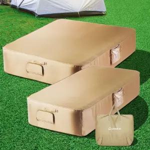 텐트매트두꺼운발포 바닥 매트리스2인용 자충식다용도 야외매트자충식다용도 방수휴대 에어 대형충전패드