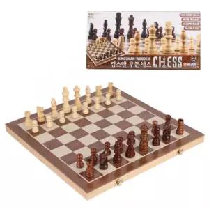 접이식 보드게임 우드 단체게임 29cm 테이블게임 킹스맨 우든체스 팀게임 나무 체스 패밀리게임 어린이보드
