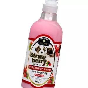 강아지샴푸 750ml 스트로베리향 반려견목욕용품 개샴푸/고양이/미용/용품/샴푸/목욕/거품/클렌저/클렌져