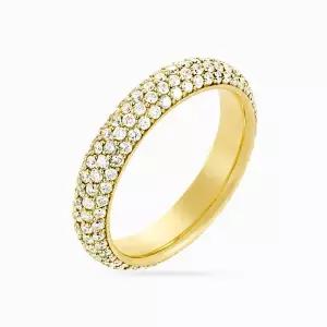 [한국금다이아몬드]14K 랩 다이아몬드 이클라 파베 반지