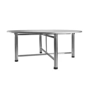 원형 테이블 접이식 식탁 스테인리스 원탁 주방 카페 야외 폴딩 연장형