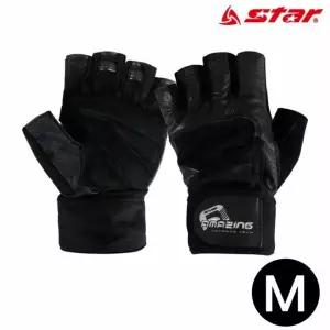 헬스 운동 가죽 장갑 훈련용 반장갑 M