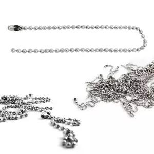 군번줄 구슬줄 볼체인 1000개 은색 15cm 키링/연결구슬줄/연결볼체인/고리/걸이/열쇠고리줄/열쇠걸이줄