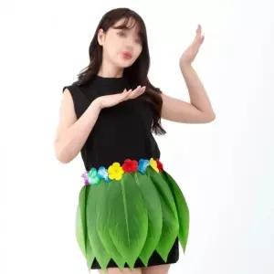 하와이파티훌라스커트(나뭇잎)응원용 무용의상 파티