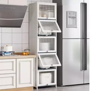 조미료 틈새수납장 슬라이딩 냉장고옆 세탁실 카페수납 틈새 키큰장 주방 미니 냉장고 보관