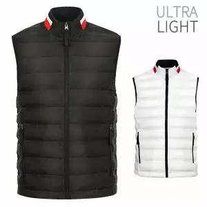 [하프클럽/디바옴므]TOM 심리스 경량 패딩 집업 조끼 골프 트레이닝 하이넥