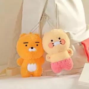 카카오프렌즈 부클 뽀글이 인형 거울 키링