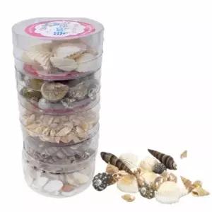 뚝딱 조개껍질 세트 부자재 5종 약50g 만들기 유아 어린이집 교구 재료