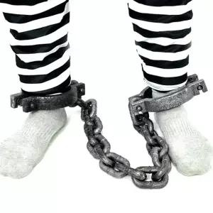 죄수용체인모형(양발목) 할로윈 수갑모형