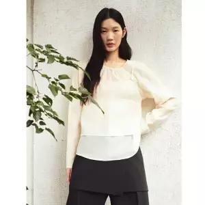 [롯데백화점]씨씨콜렉트 뷔스티에 레이어드 블라우스 C253MSC006