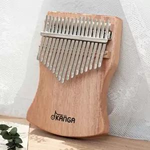 마호가니 칼림바 고급 통원목 마호가니 칼림바 연주용 휴대용 악기 21 키엄지 교육