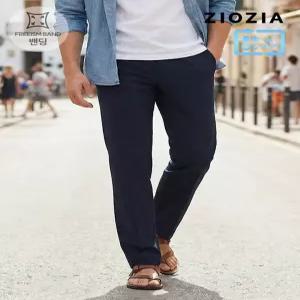 [지오지아]테이퍼드핏 다크네이비 에어로쿨 슬랙스 (ABE2PP1101_DNV)