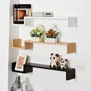 [라일리생활건강] Rly A2 무지주 벽선반 원목선반 원목미니선반 액자벽