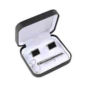 SASF21085 심플 블랙 수트 악세사리 세트정장타이핀 넥핀 디자인넥 패션넥 남자 넥용