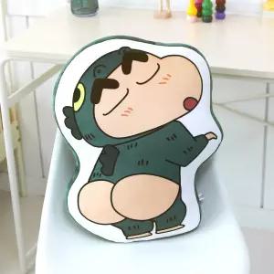 엉덩이괴수 짱구 라인프린트쿠션소파 쇼파 등쿠션 장식용 인테리어 캐릭터 만화 귀여운 일본